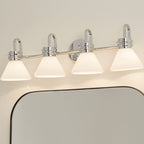 KICHLER 55156CH Farum 34 Inch 4 Light Vanity With Opal Glass In Chrome