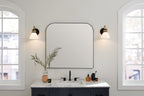 KICHLER 55153BK Farum 9.5 Inch 1 Light Wall Sconce With Opal Glass In Black With Champagne Bronze