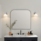 KICHLER 55153CH Farum 9.5 Inch 1 Light Wall Sconce With Opal Glass In Chrome