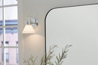 KICHLER 55153CH Farum 9.5 Inch 1 Light Wall Sconce With Opal Glass In Chrome