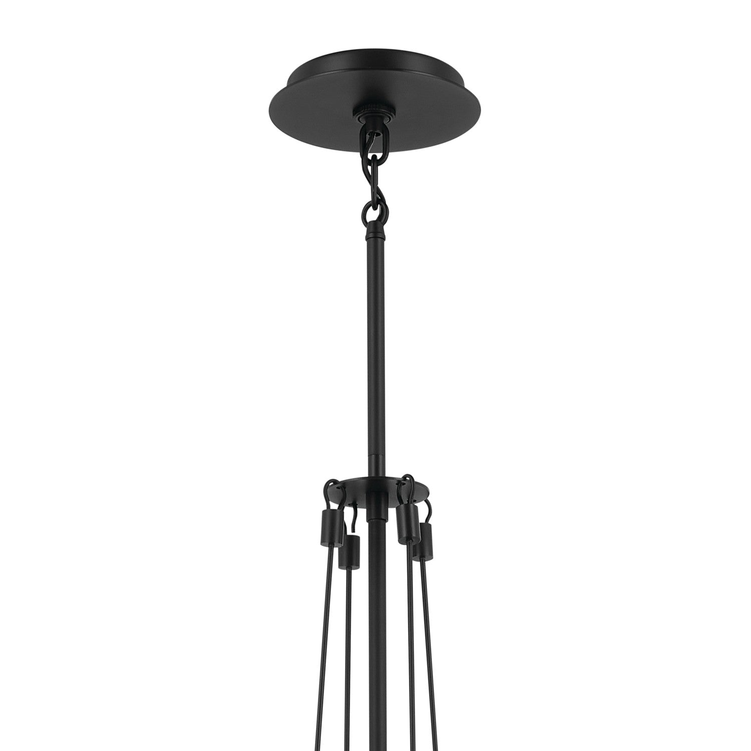 KICHLER 52581BK Albers 18.25 Inch 1 Light Pendant With Opal Glass In Black