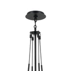 KICHLER 52581BK Albers 18.25 Inch 1 Light Pendant With Opal Glass In Black
