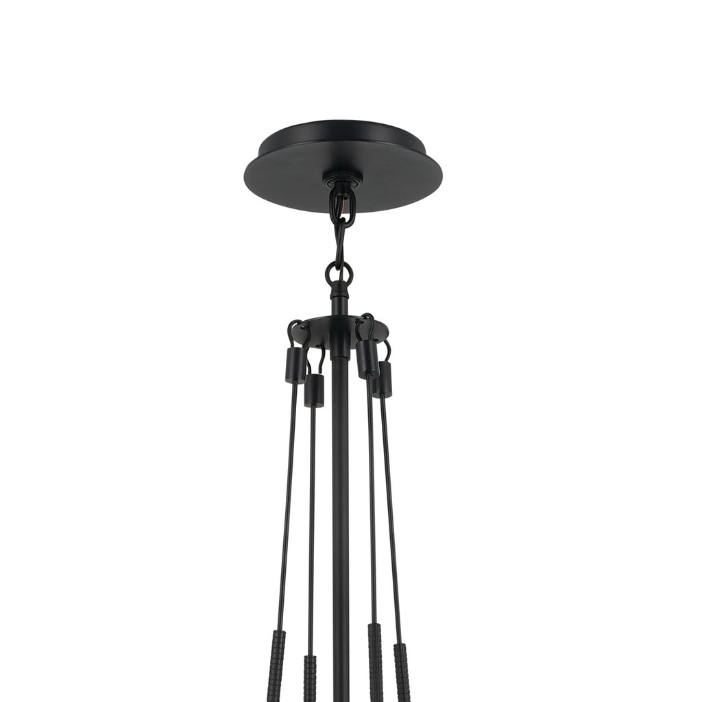 KICHLER 52582BK Albers 10.5 Inch 1 Light Pendant With Opal Glass In Black