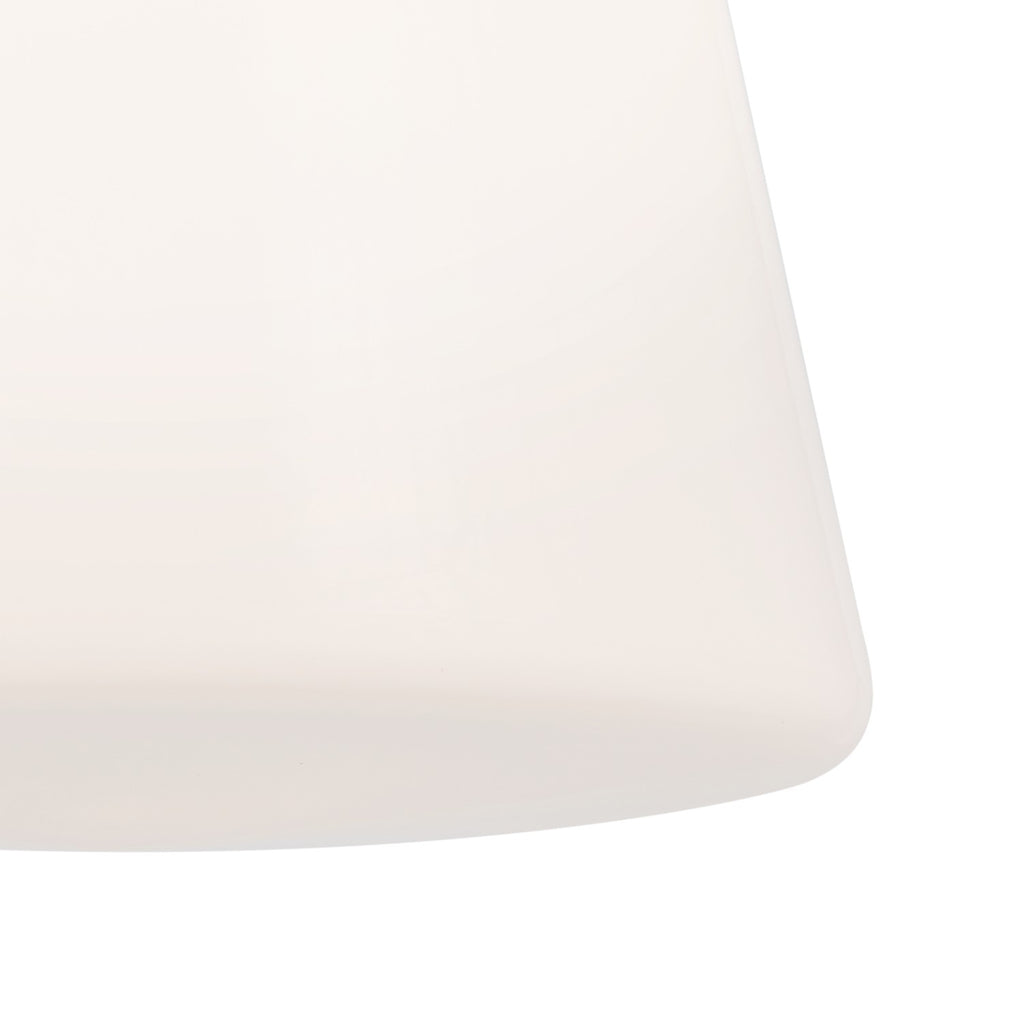 KICHLER 52585BK Albers 8.5 Inch 1 Light Flush Mount With Opal Glass In Black