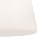 KICHLER 52585BK Albers 8.5 Inch 1 Light Flush Mount With Opal Glass In Black