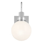 KICHLER 55149CH Hex 11.5 Inch 1 Light Wall Sconce With Opal Glass In Chrome