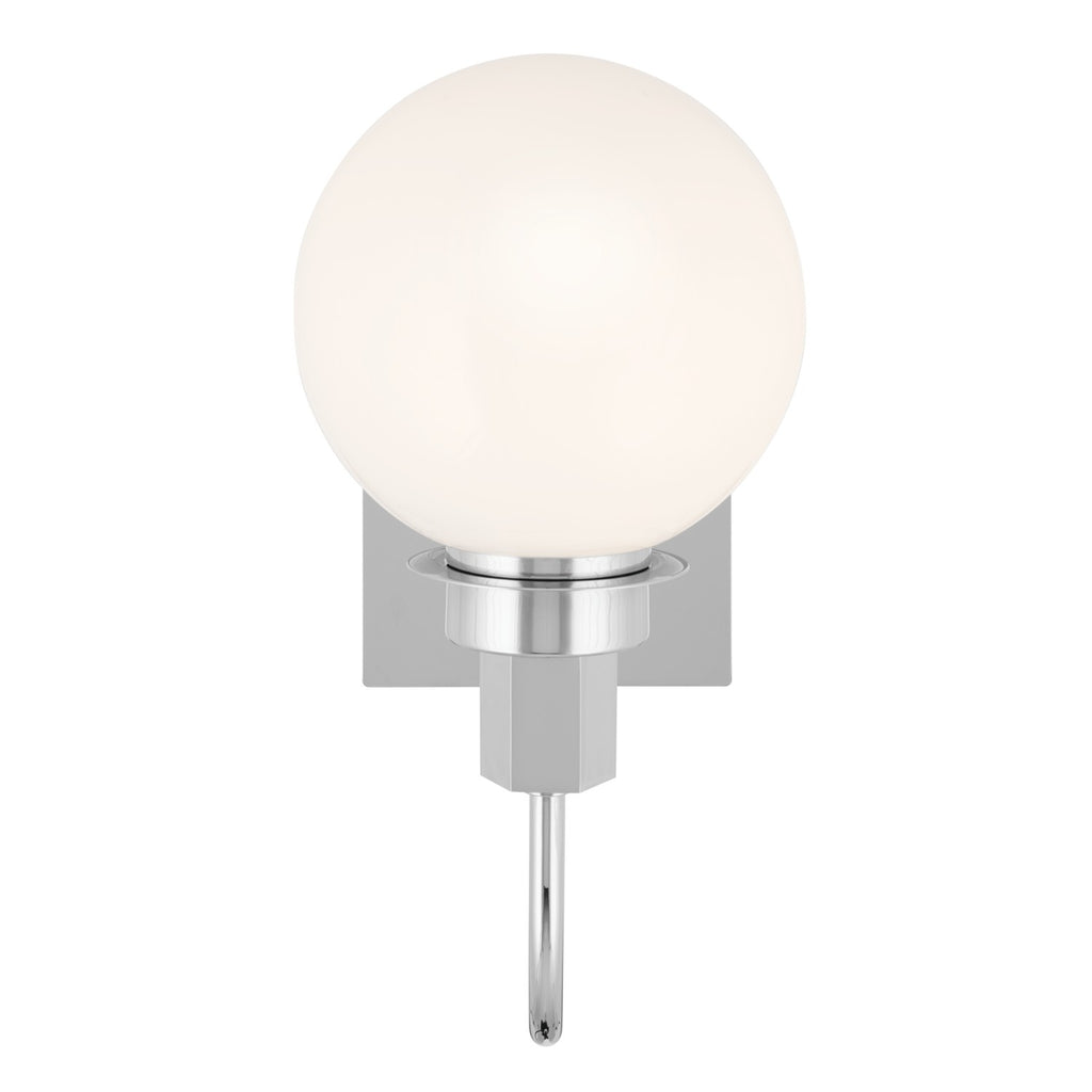 KICHLER 55149CH Hex 11.5 Inch 1 Light Wall Sconce With Opal Glass In Chrome