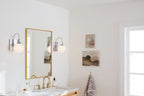 KICHLER 55149CH Hex 11.5 Inch 1 Light Wall Sconce With Opal Glass In Chrome