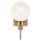KICHLER 55149CPZ Hex 11.5 Inch 1 Light Wall Sconce With Opal Glass In Champagne Bronze