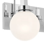 KICHLER 55150CH Hex 14.25 Inch 2 Light Vanity With Opal Glass In Chrome