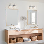 KICHLER 55150CH Hex 14.25 Inch 2 Light Vanity With Opal Glass In Chrome