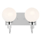 KICHLER 55150CH Hex 14.25 Inch 2 Light Vanity With Opal Glass In Chrome
