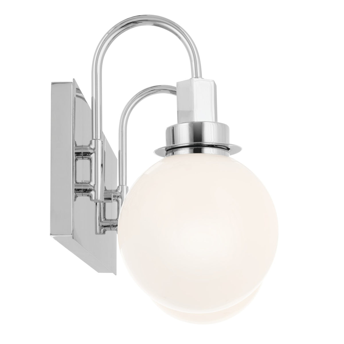 KICHLER 55150CH Hex 14.25 Inch 2 Light Vanity With Opal Glass In Chrome