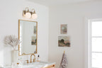 KICHLER 55150CPZ Hex 14.25 Inch 2 Light Vanity With Opal Glass In Champagne Bronze