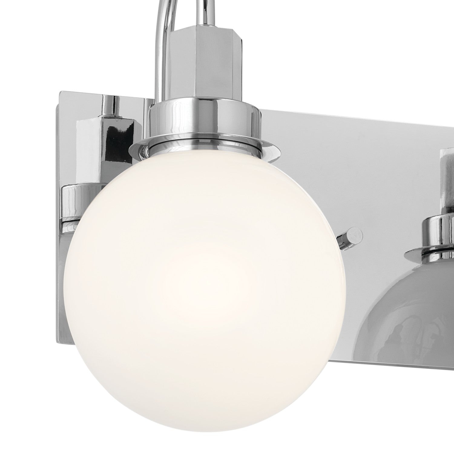 KICHLER 55151CH Hex 22.75 Inch 3 Light Vanity With Opal Glass In Chrome