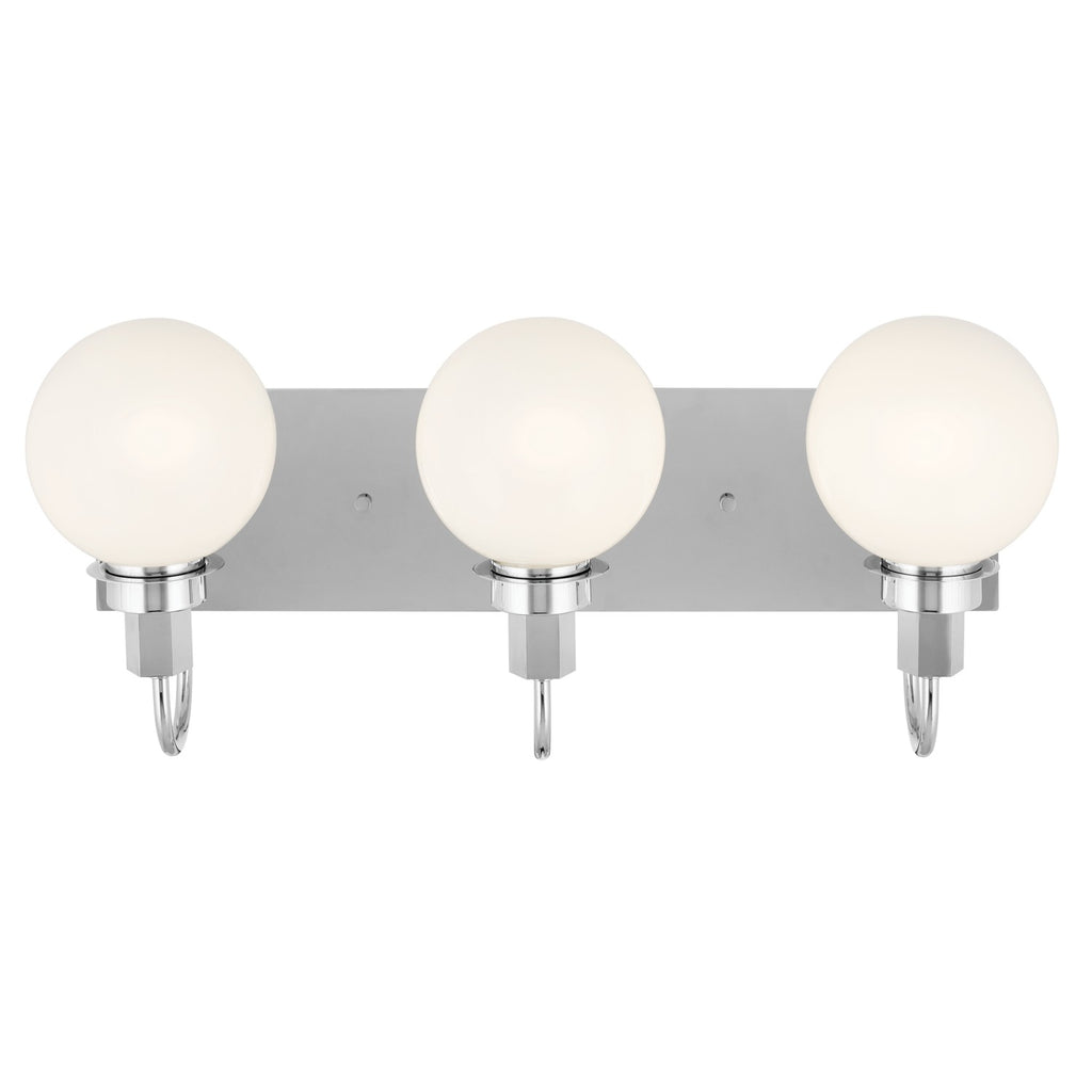 KICHLER 55151CH Hex 22.75 Inch 3 Light Vanity With Opal Glass In Chrome