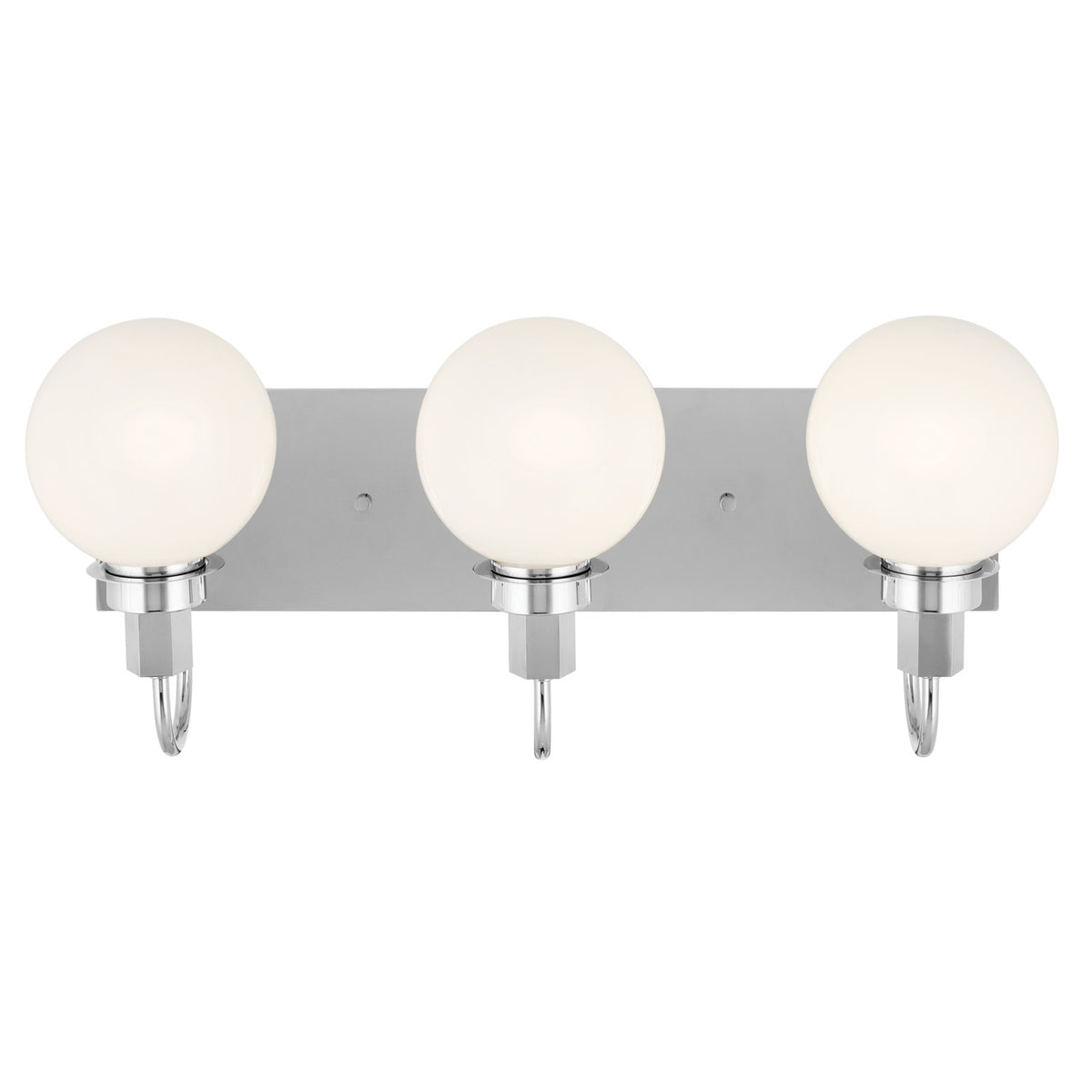 KICHLER 55151CH Hex 22.75 Inch 3 Light Vanity With Opal Glass In Chrome