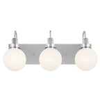 KICHLER 55151CH Hex 22.75 Inch 3 Light Vanity With Opal Glass In Chrome