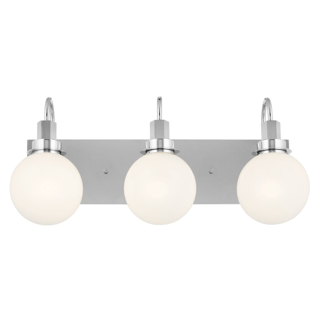 KICHLER 55151CH Hex 22.75 Inch 3 Light Vanity With Opal Glass In Chrome