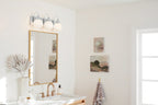 KICHLER 55151CH Hex 22.75 Inch 3 Light Vanity With Opal Glass In Chrome