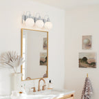 KICHLER 55151CH Hex 22.75 Inch 3 Light Vanity With Opal Glass In Chrome