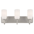 KICHLER 55163PN Solia 24 Inch 3 Light Vanity With Opal Glass In Polished Nickel With Stain Nickel
