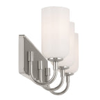 KICHLER 55163PN Solia 24 Inch 3 Light Vanity With Opal Glass In Polished Nickel With Stain Nickel