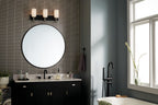 KICHLER 55163NI Solia 24 Inch 3 Light Vanity With Opal Glass In Brushed Nickel With Black