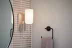 KICHLER 55161PN Solia 13.5 Inch 1 Light Wall Sconce With Opal Glass In Polished Nickel With Stain Nickel