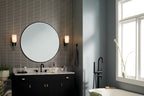 KICHLER 55161NI Solia 13.5 Inch 1 Light Wall Sconce With Opal Glass In Brushed Nickel With Black