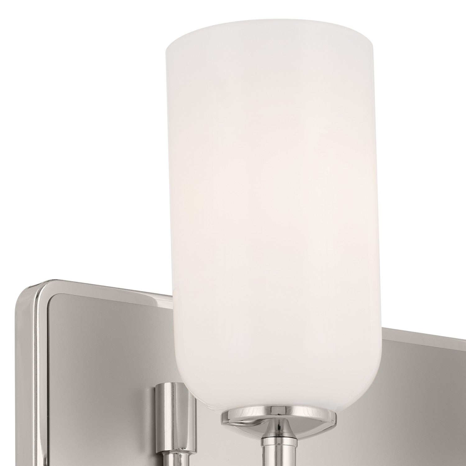 KICHLER 55162PN Solia 14.25 Inch 2 Light Vanity With Opal Glass In Polished Nickel With Stain Nickel