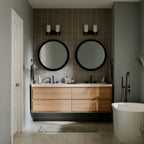 KICHLER 55162NI Solia 14.25 Inch 2 Light Vanity With Opal Glass In Brushed Nickel With Black