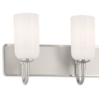 KICHLER 55164PN Solia 32 Inch 4 Light Vanity With Opal Glass In Polished Nickel With Stain Nickel