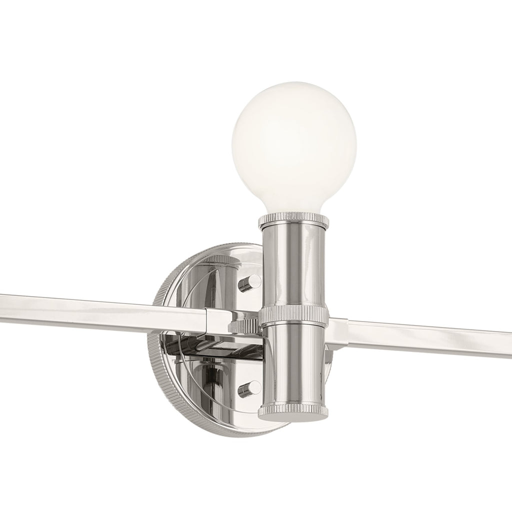 KICHLER 55157PN Torche 24.25 Inch 3 Light Vanity In Polished Nickel
