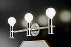 KICHLER 55157PN Torche 24.25 Inch 3 Light Vanity In Polished Nickel