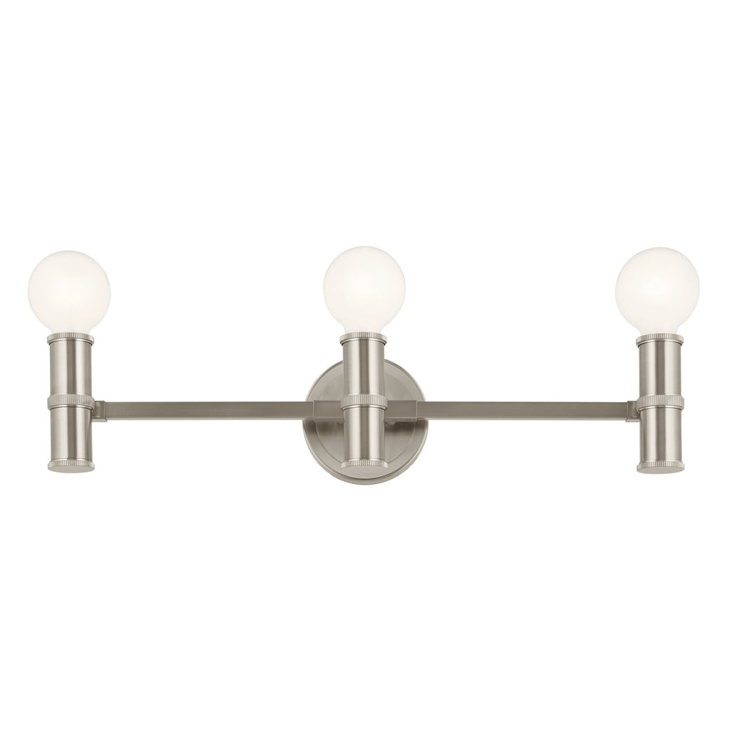 KICHLER 55157NI Torche 24.25 Inch 3 Light Vanity In Brushed Nickel
