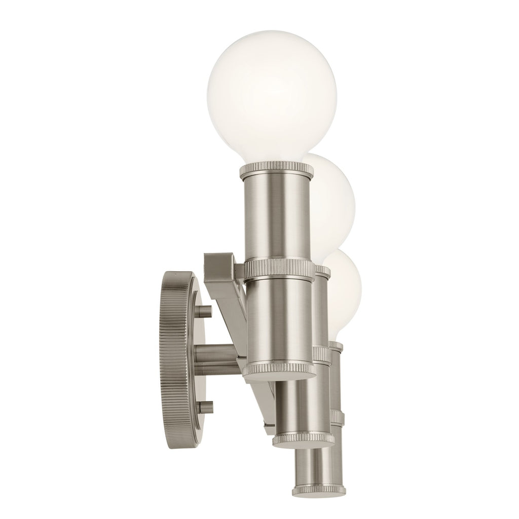 KICHLER 55157NI Torche 24.25 Inch 3 Light Vanity In Brushed Nickel