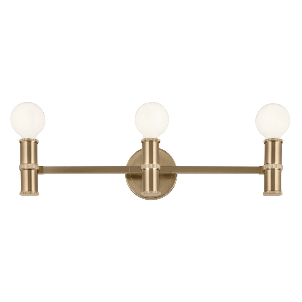 KICHLER 55157CPZ Torche 24.25 Inch 3 Light Vanity In Champagne Bronze