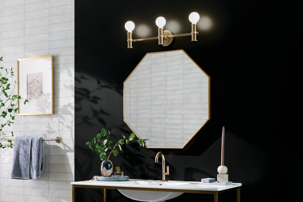 KICHLER 55157CPZ Torche 24.25 Inch 3 Light Vanity In Champagne Bronze