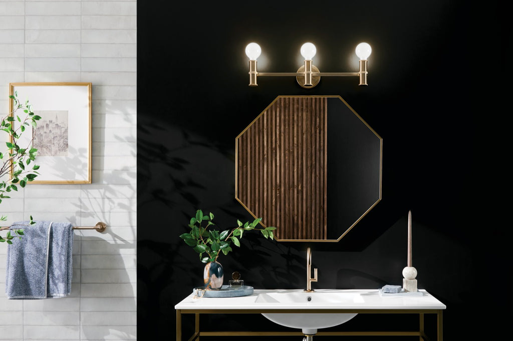 KICHLER 55157CPZ Torche 24.25 Inch 3 Light Vanity In Champagne Bronze