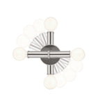 KICHLER 55159PN Torche 9.75 Inch 2 Light Wall Sconce In Polished Nickel