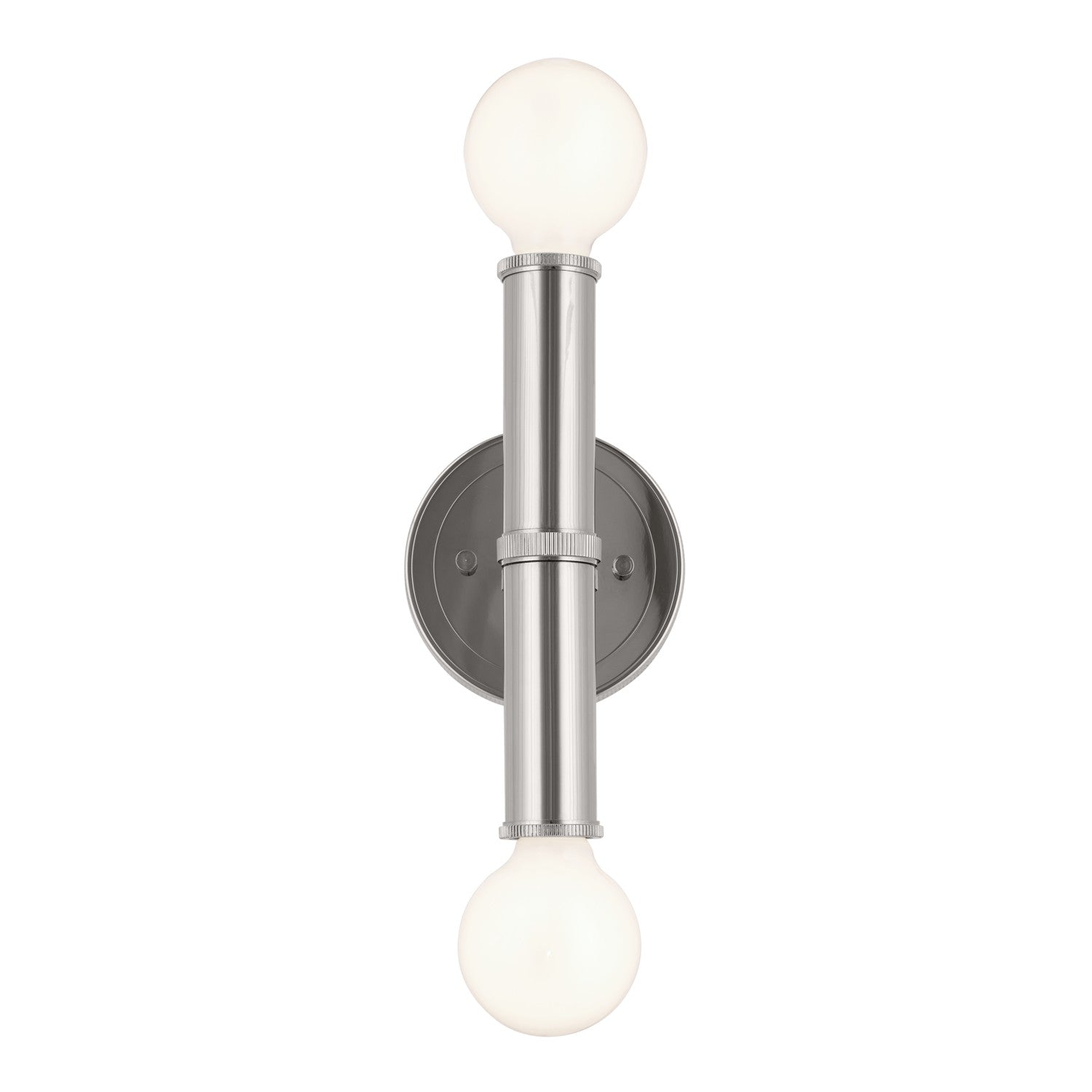 KICHLER 55159PN Torche 9.75 Inch 2 Light Wall Sconce In Polished Nickel