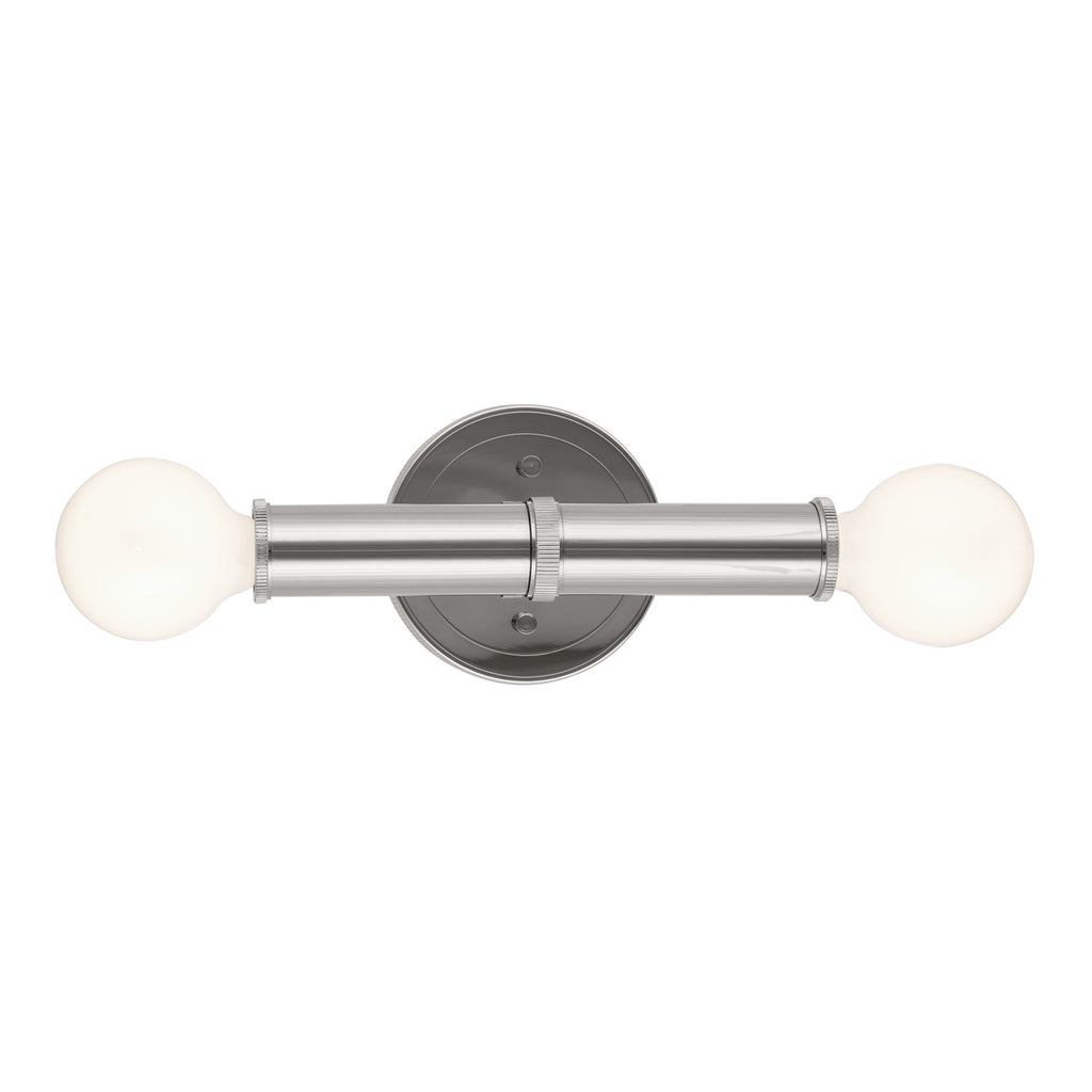 KICHLER 55159PN Torche 9.75 Inch 2 Light Wall Sconce In Polished Nickel