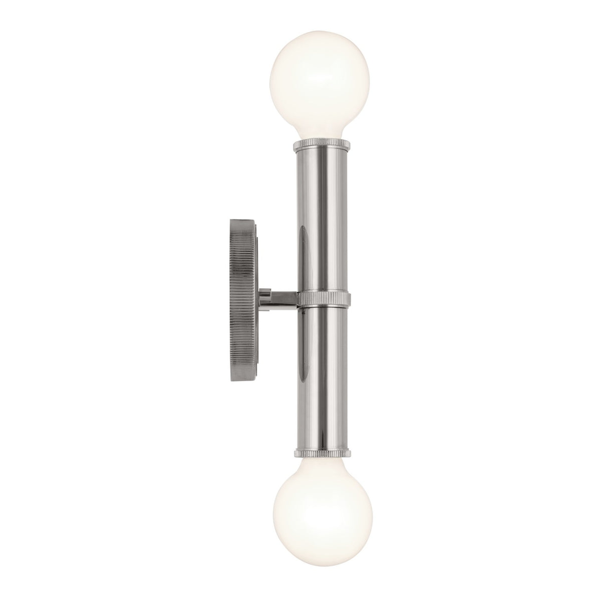 KICHLER 55159PN Torche 9.75 Inch 2 Light Wall Sconce In Polished Nickel