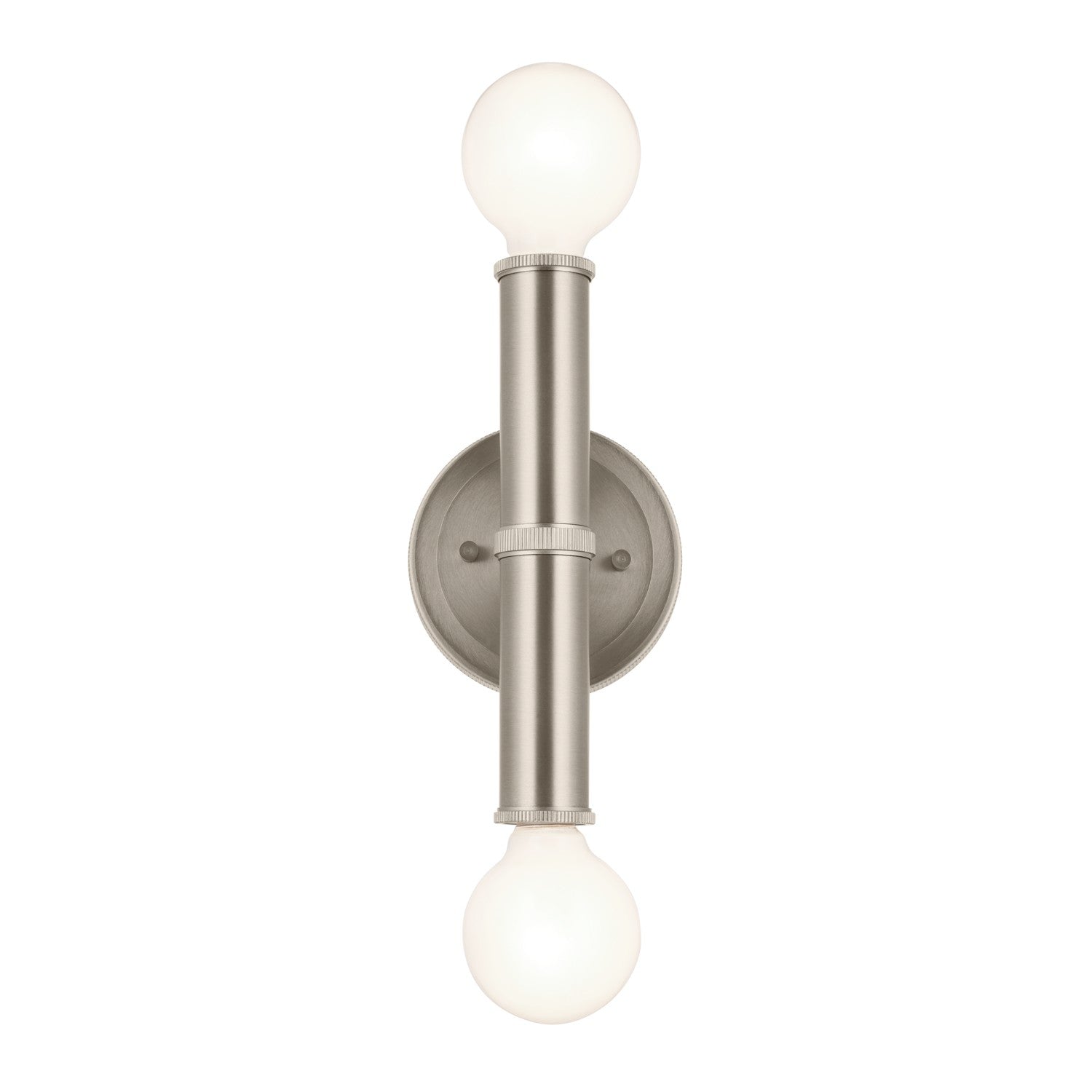 KICHLER 55159NI Torche 9.75 Inch 2 Light Wall Sconce In Brushed Nickel