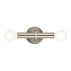KICHLER 55159NI Torche 9.75 Inch 2 Light Wall Sconce In Brushed Nickel