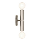 KICHLER 55159NI Torche 9.75 Inch 2 Light Wall Sconce In Brushed Nickel