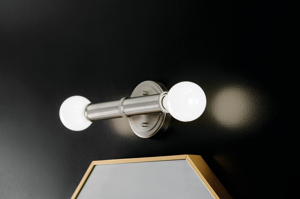 KICHLER 55159NI Torche 9.75 Inch 2 Light Wall Sconce In Brushed Nickel
