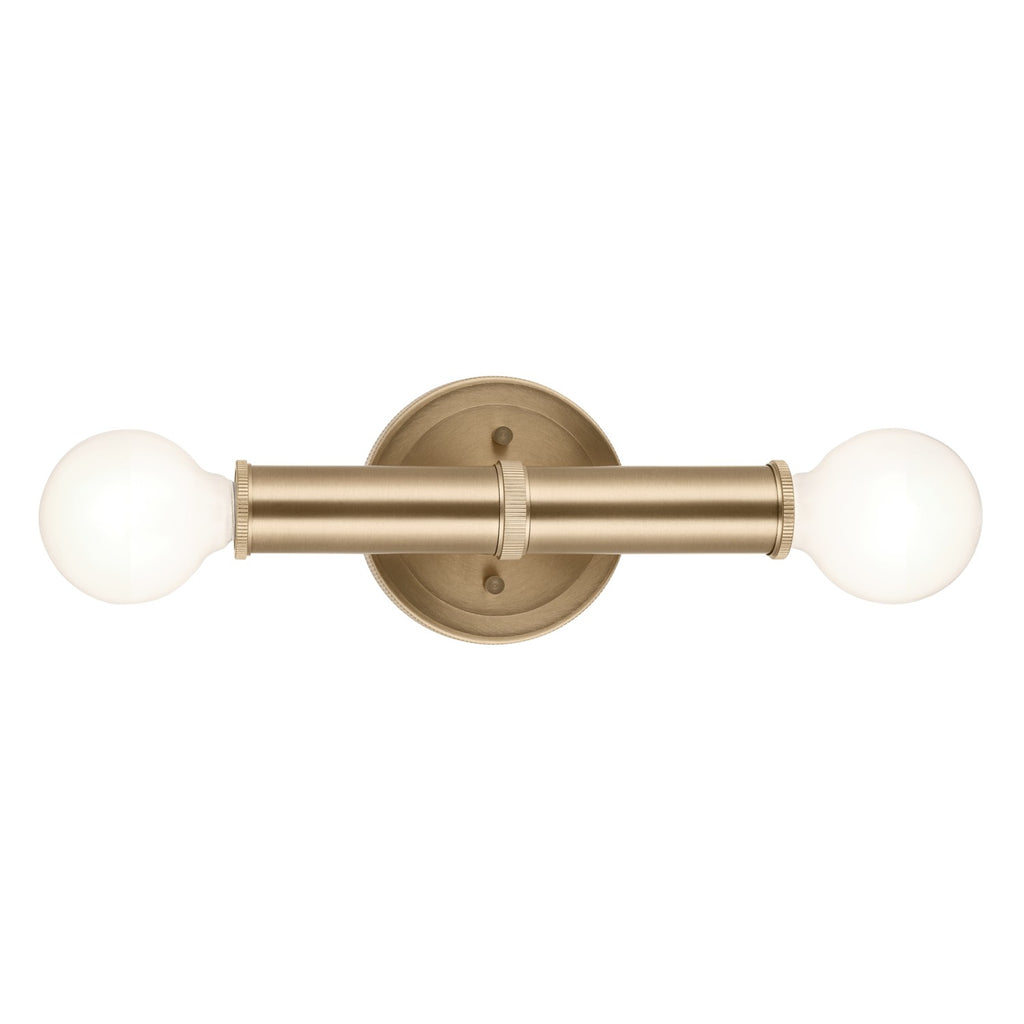 KICHLER 55159CPZ Torche 9.75 Inch 2 Light Wall Sconce In Champagne Bronze