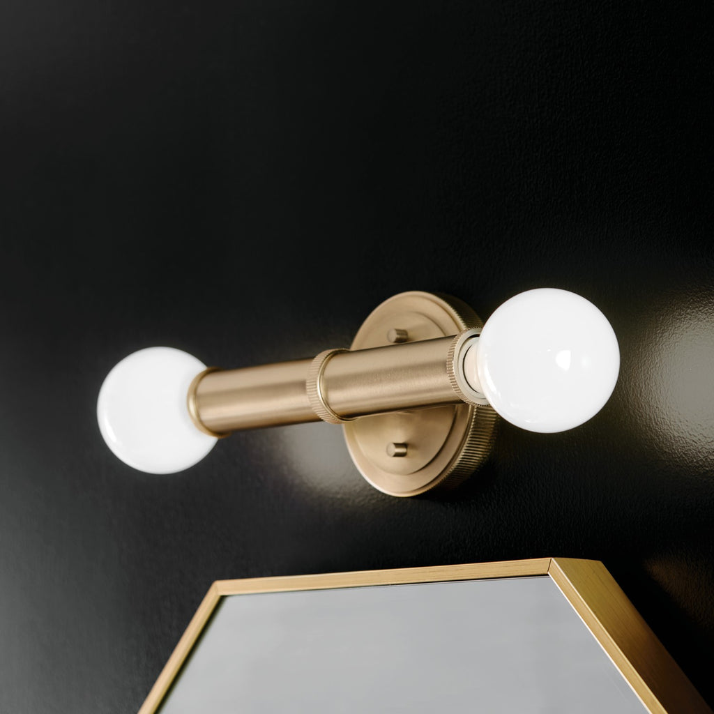 KICHLER 55159CPZ Torche 9.75 Inch 2 Light Wall Sconce In Champagne Bronze